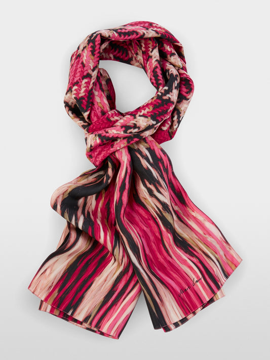 Silk scarf with photo print