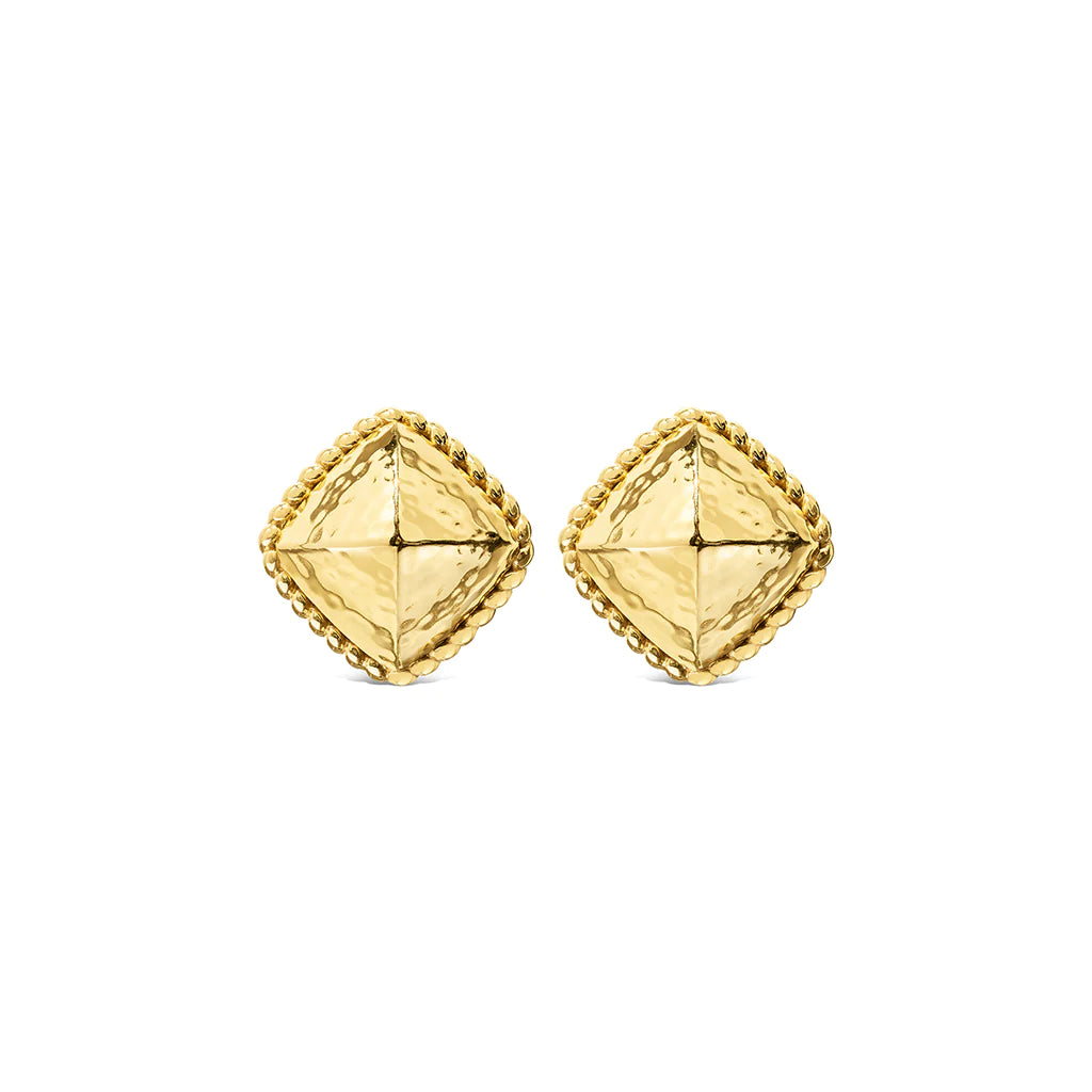 Blandine Clip Earrings - Gold