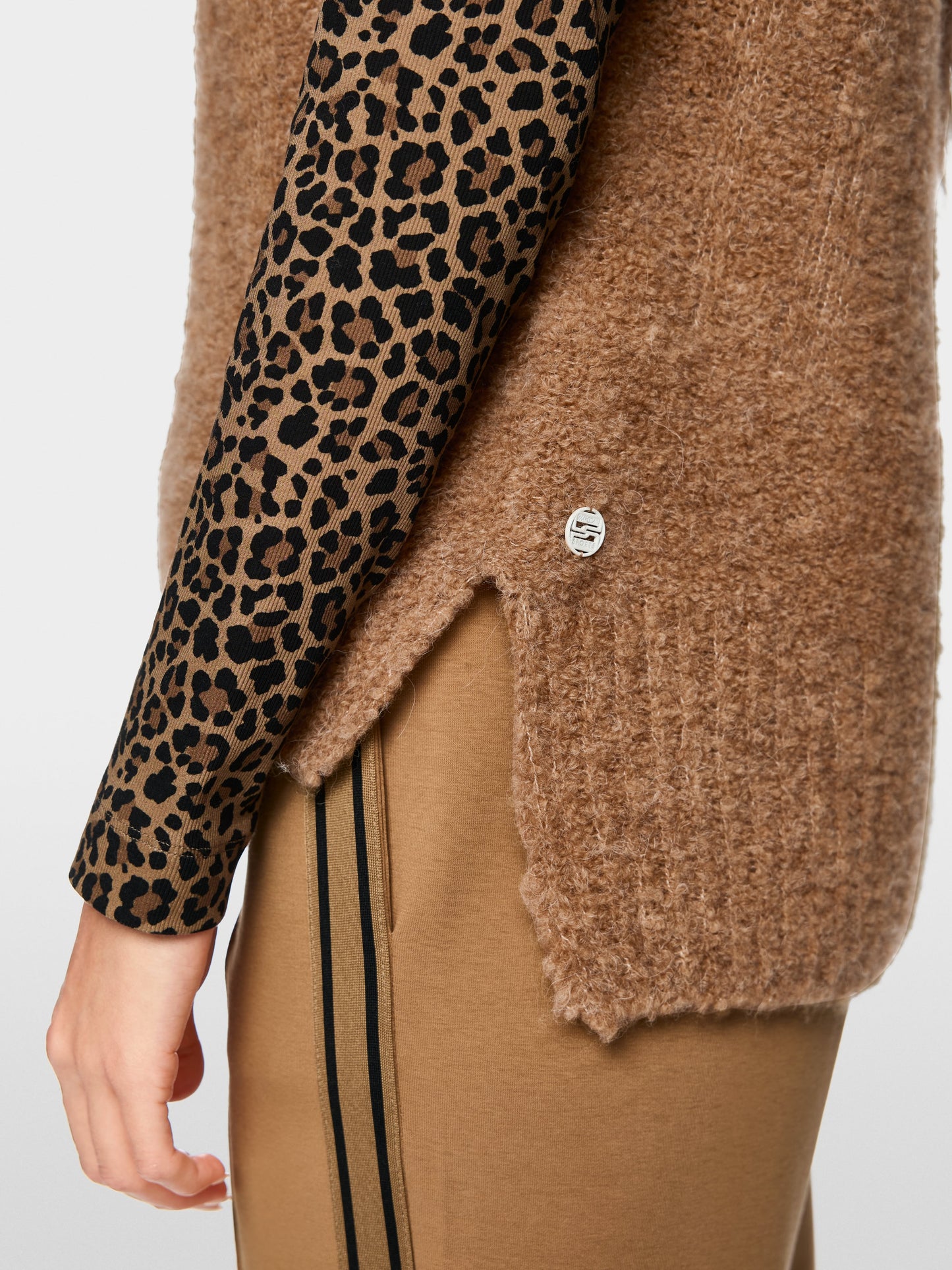 Knitted in Germany Collared Slipover - Milk Coffee