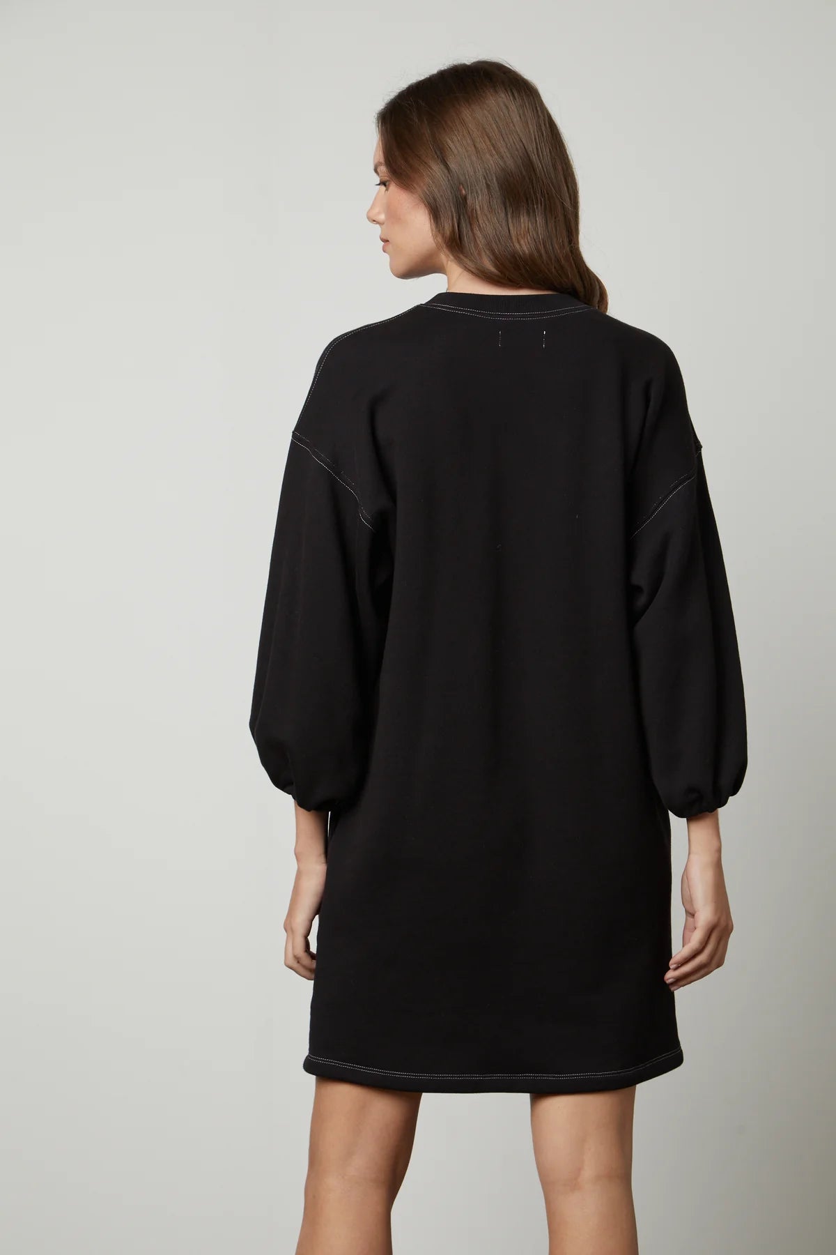 Jenson Puff Sleeve Dress - Black