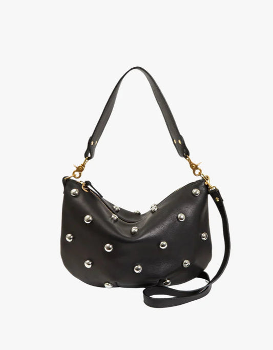 Moyen Messenger - Black w/ Studs