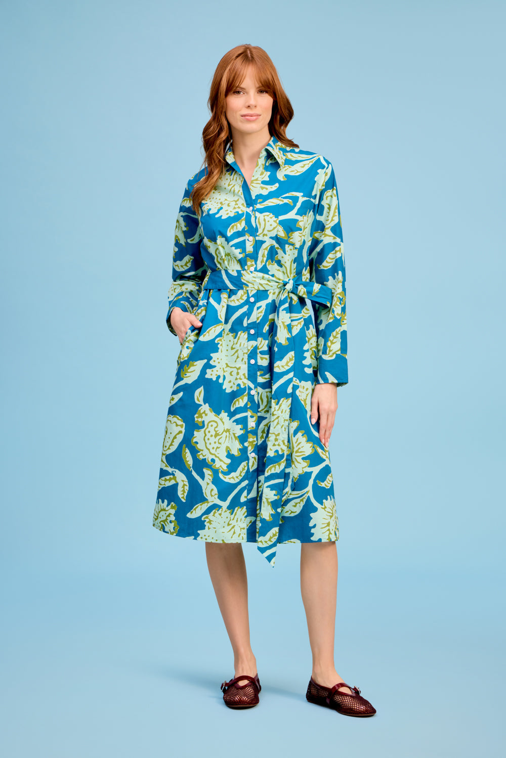 Essential Shirt Dress - Greenbriar