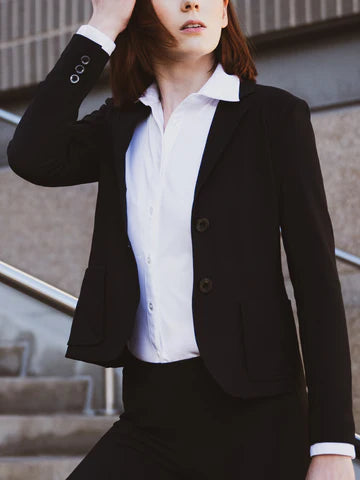 Long Sleeve Fitted Shirt - Dawn White