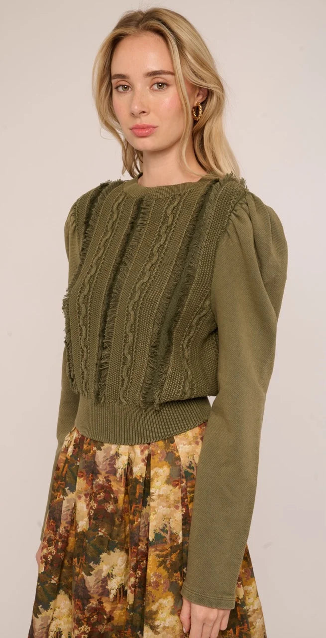 Liv Knit Pullover - Ivy Green