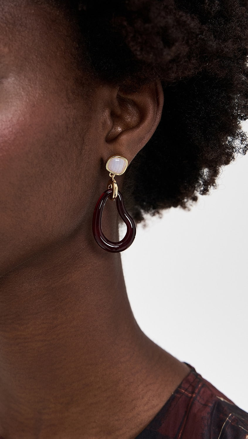 Galina Earrings - Sangria