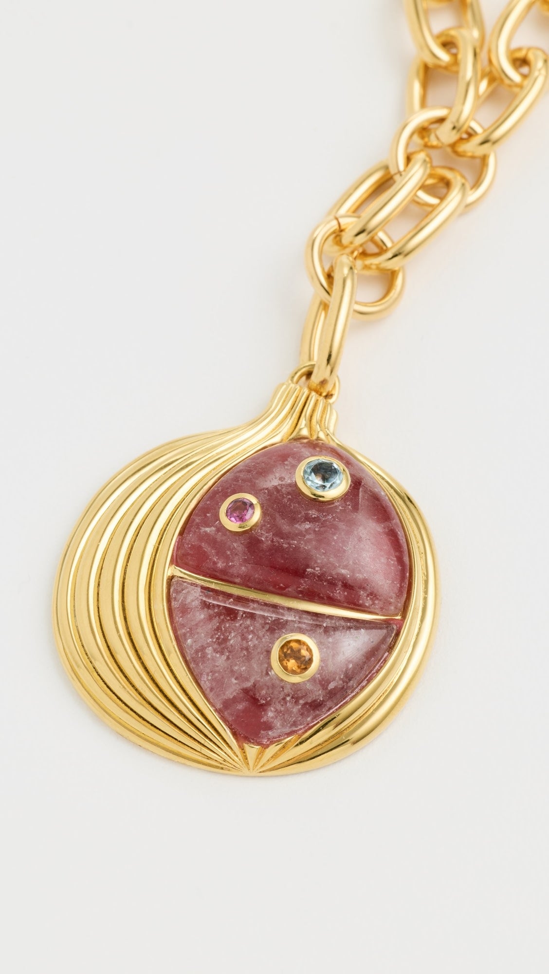Pomegranate Pendant Necklace - Gold