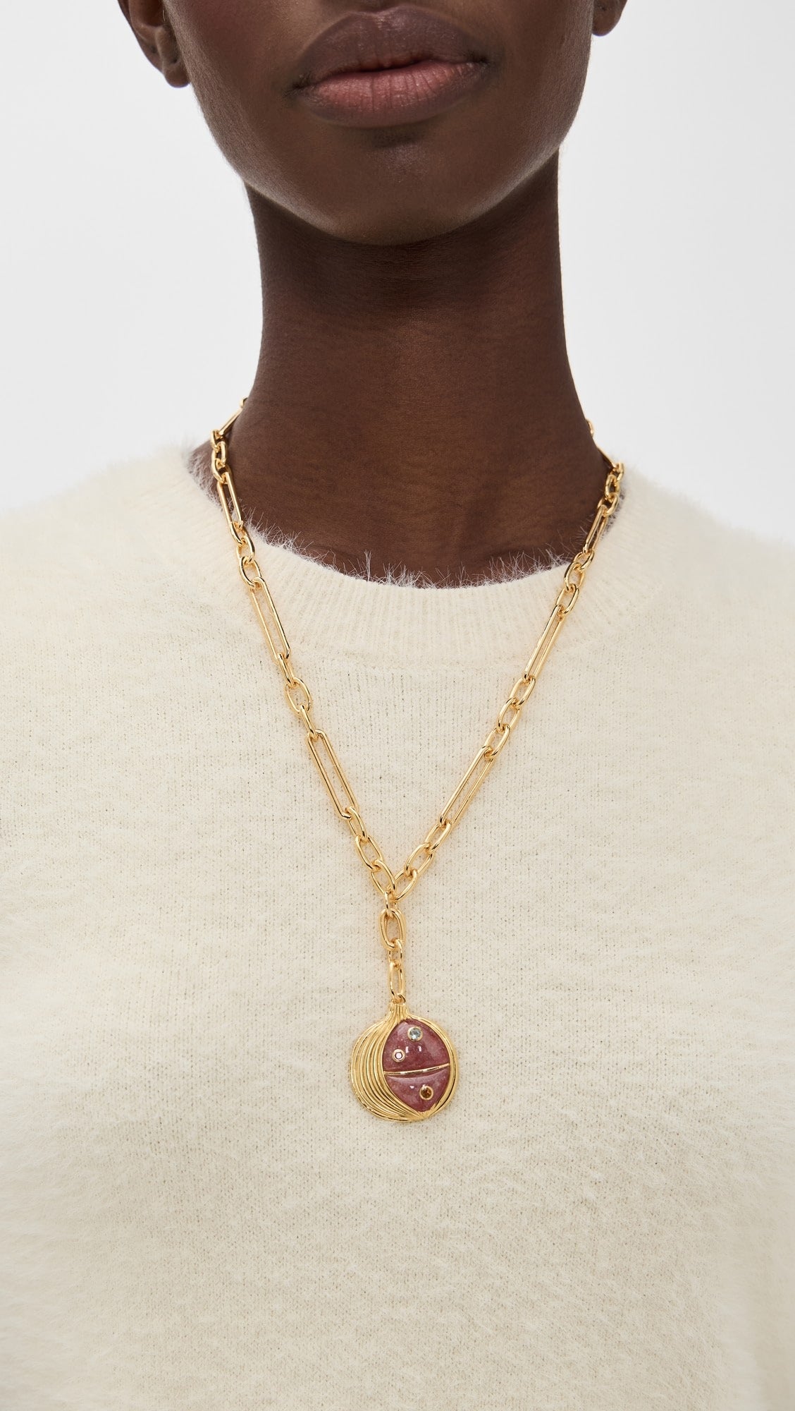 Pomegranate Pendant Necklace - Gold