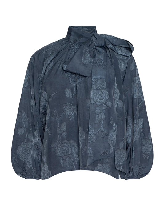 Rhett Oversized Blouse - Vintage Indigo Floral