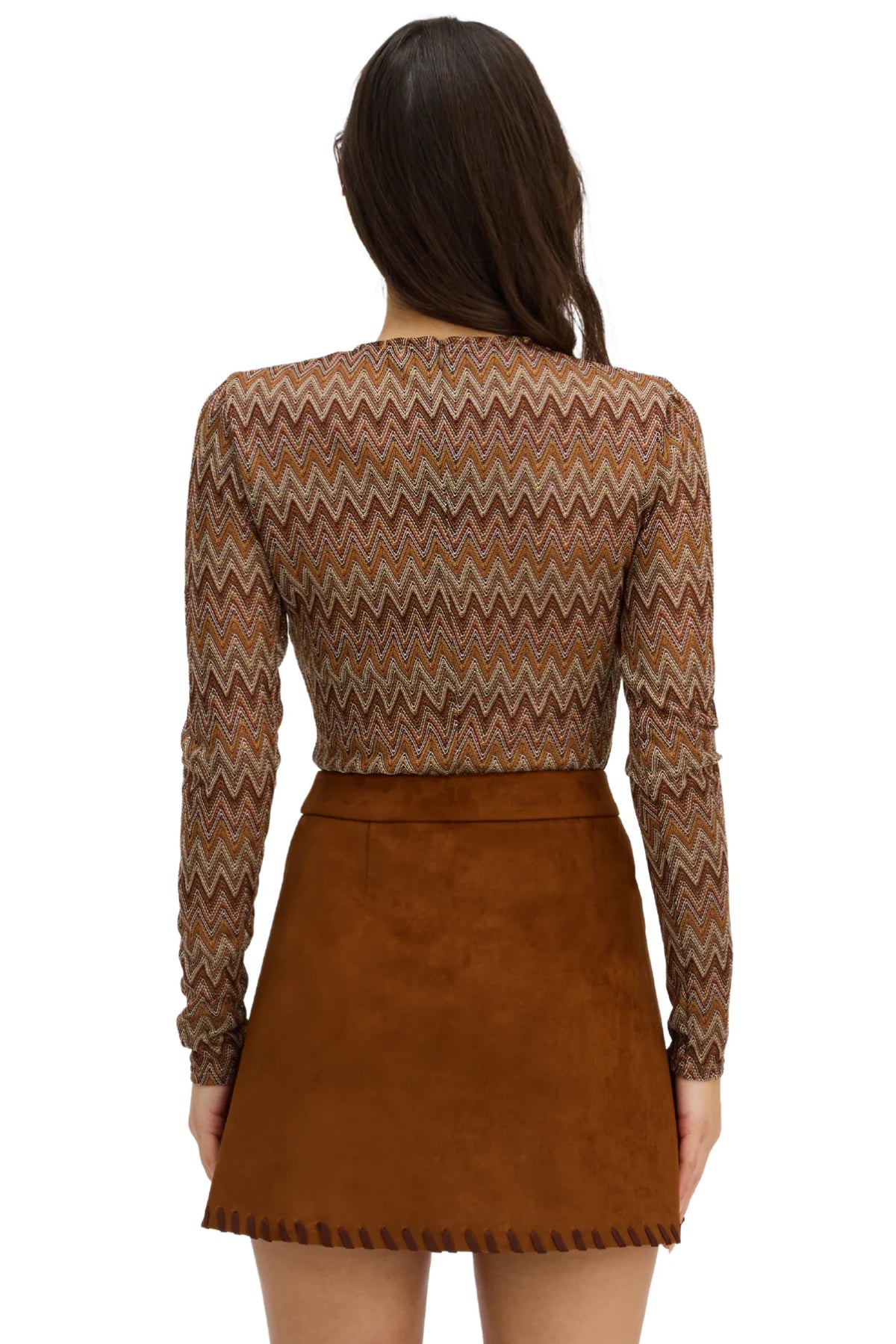 Noelle Top - Chestnut Multi