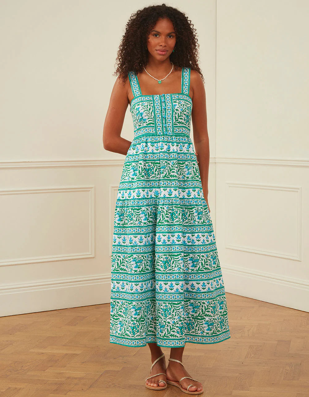 Lucia Dress - Aqua Mix