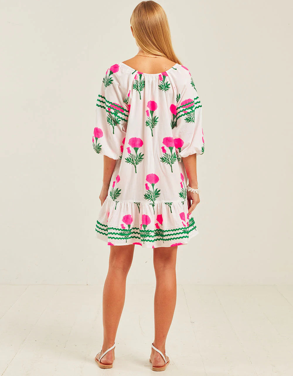 Stella Dress - Neon Marigold