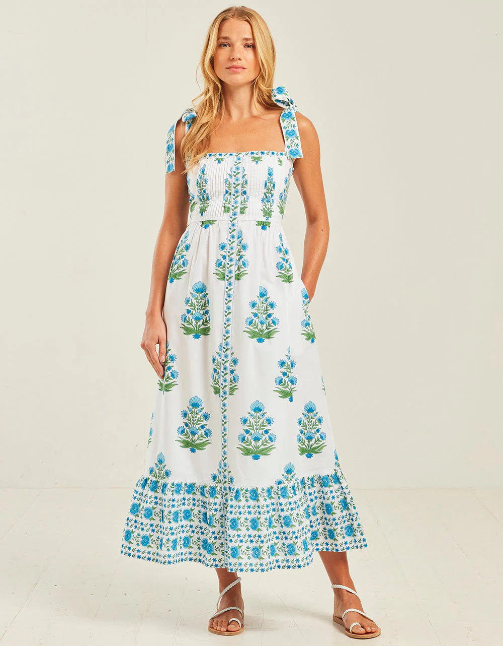 Elena Dress - Vintage Poppy