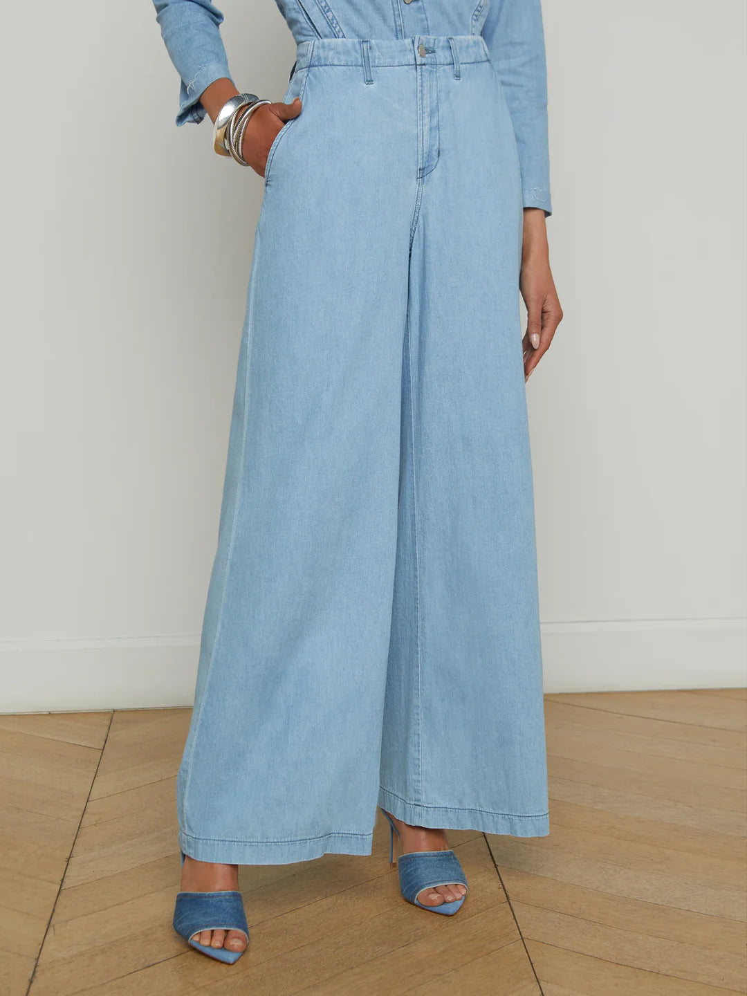 Runa High Rise Wide Leg Trouser - Lozano