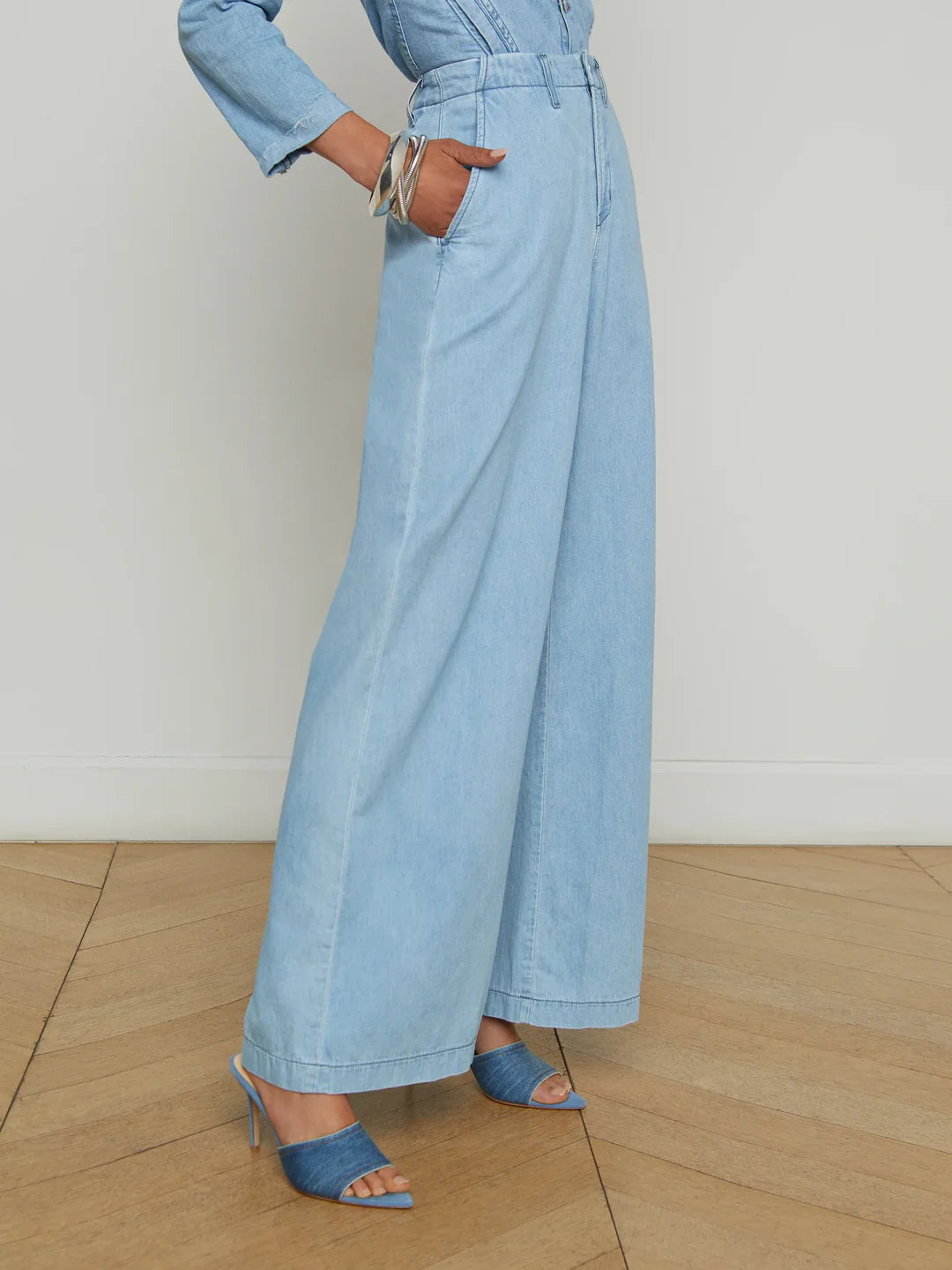 Runa High Rise Wide Leg Trouser - Lozano