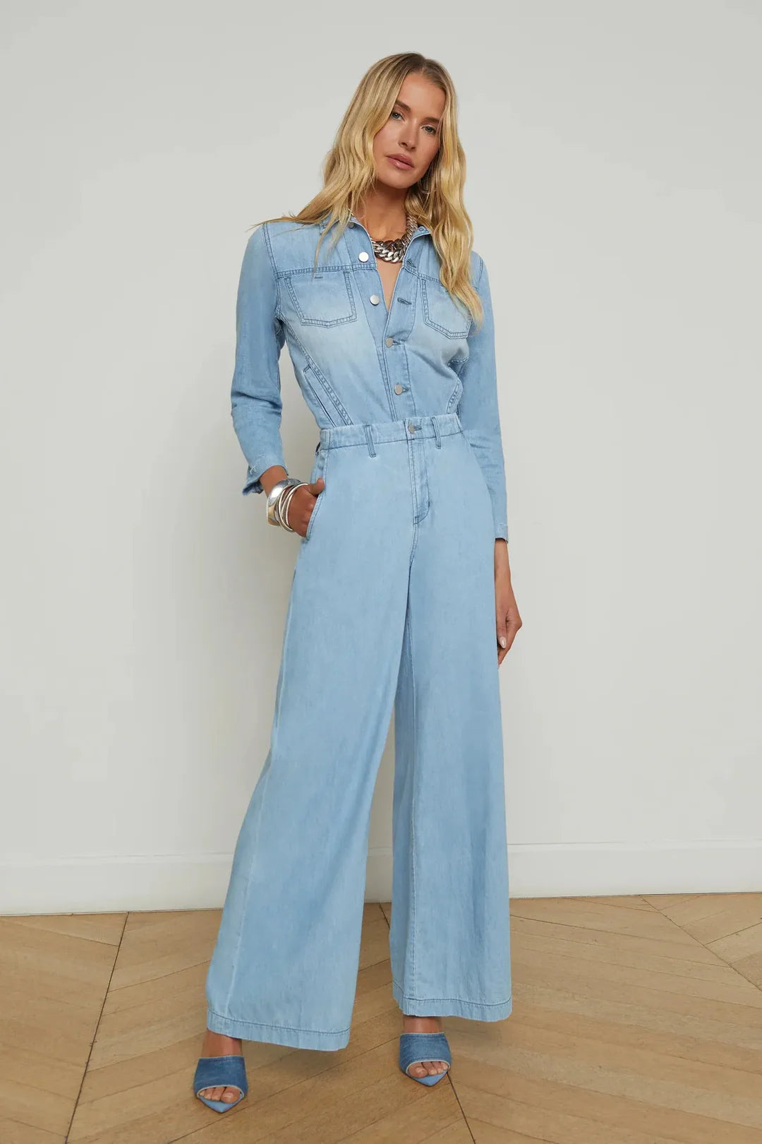 Runa High Rise Wide Leg Trouser - Lozano