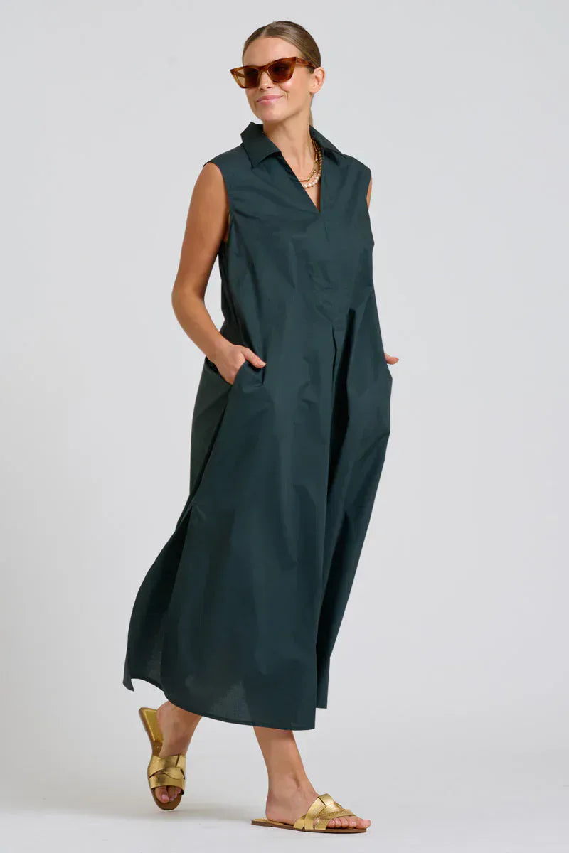 Freya Shirt Dress - Slate
