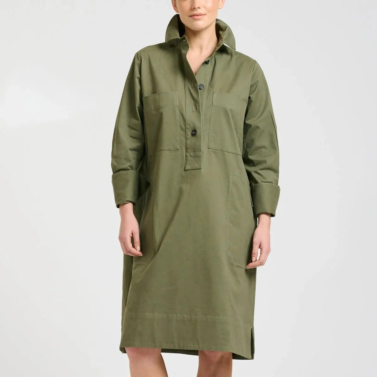 Jane Utility Dress - Khaki