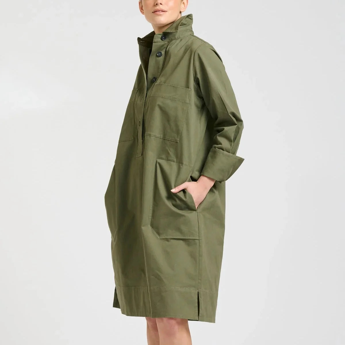 Jane Utility Dress - Khaki