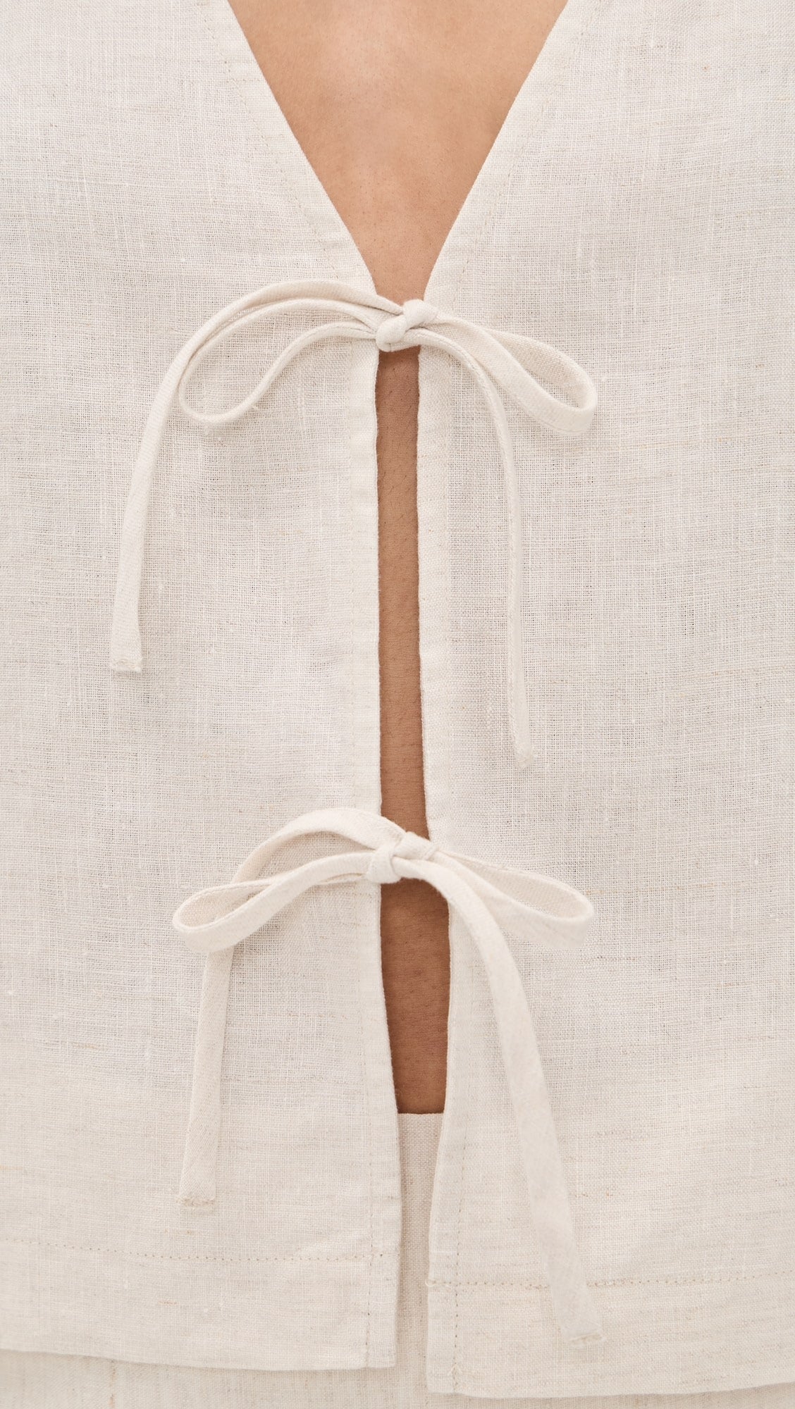 Ava Linen Top - Natural
