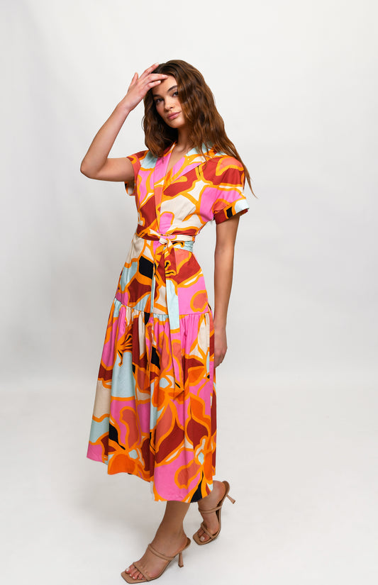 Rosen Dress - Vibrant Graphic Floral