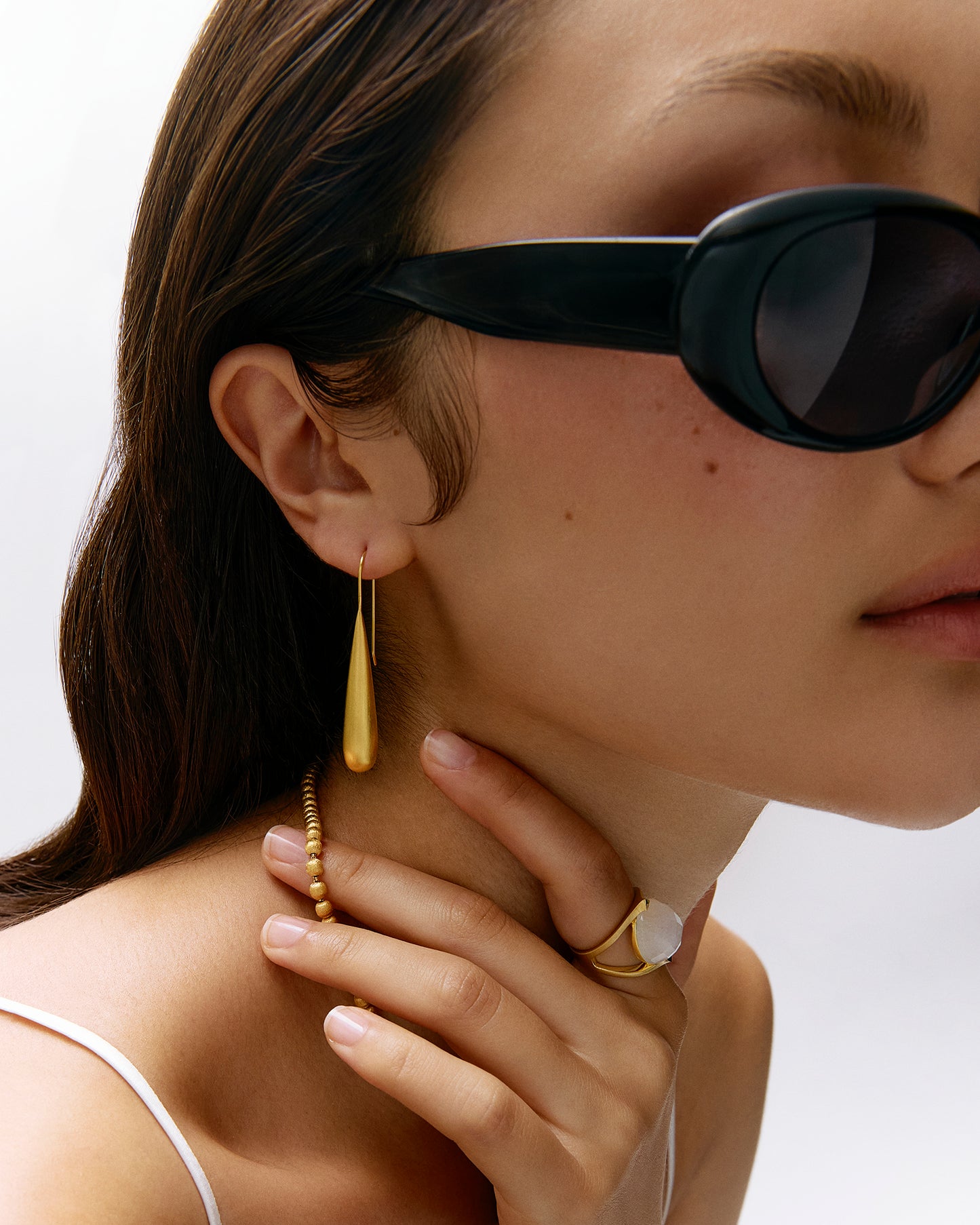 Monaco Drop Earrings - Gold