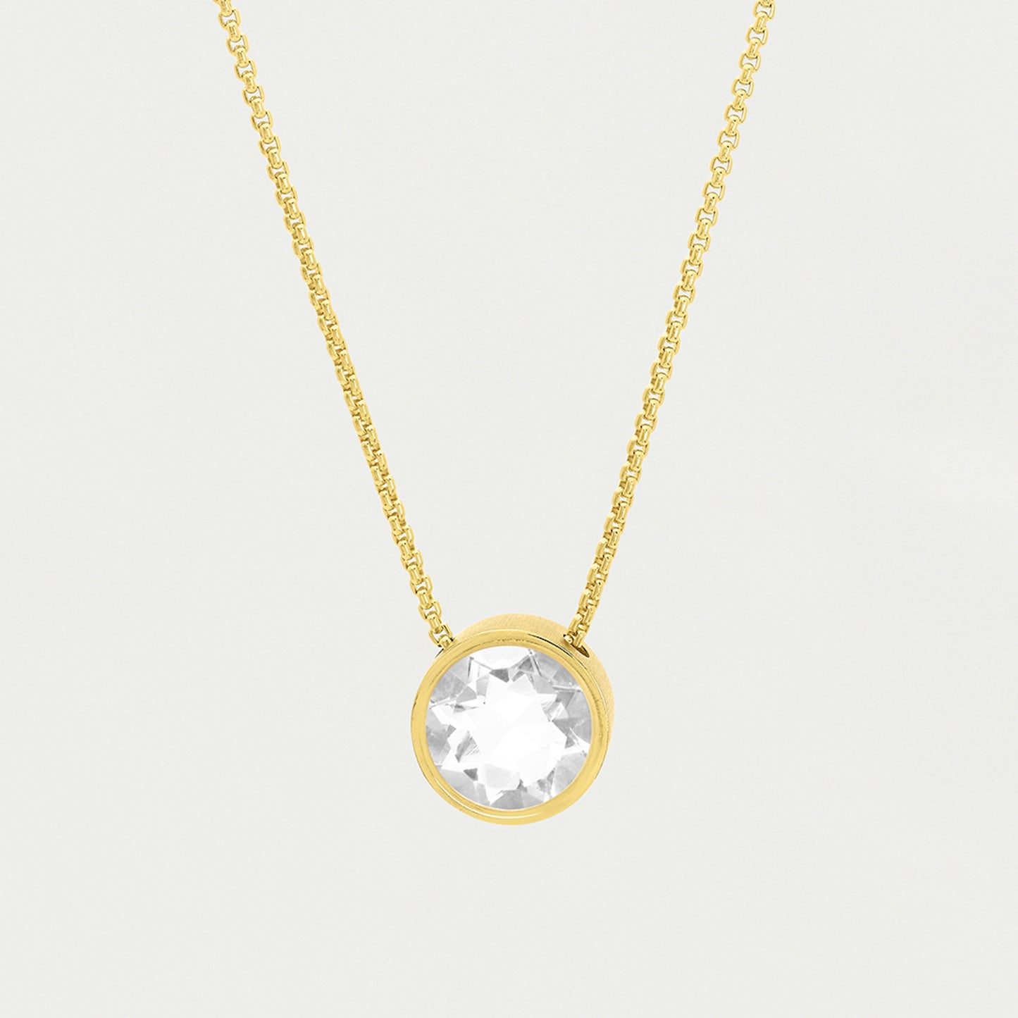 Signature Pendant - Crystal Quartz/Gold