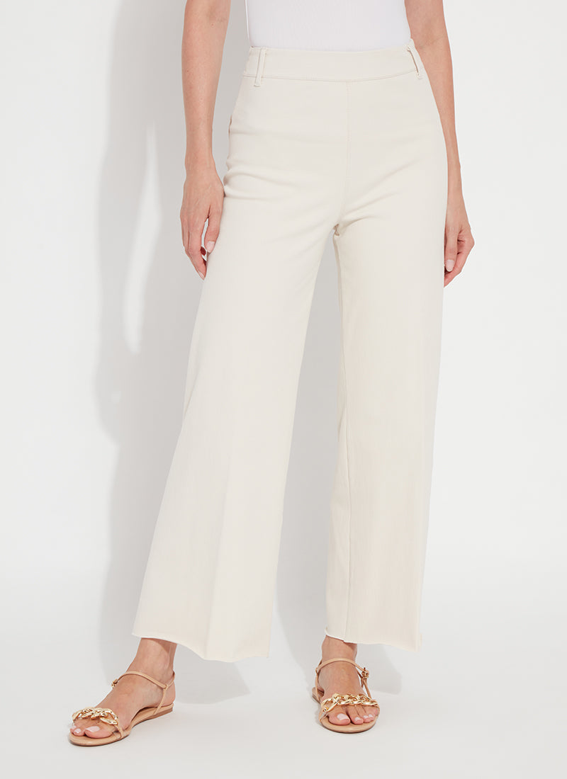 Erin High Waist Wide Leg Denim - Oat