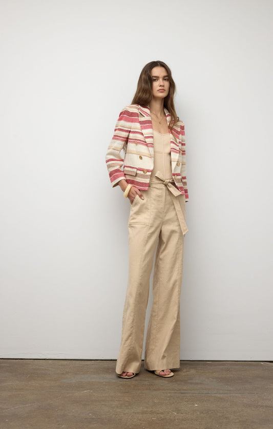 Cropped Jacket - Orange Multi