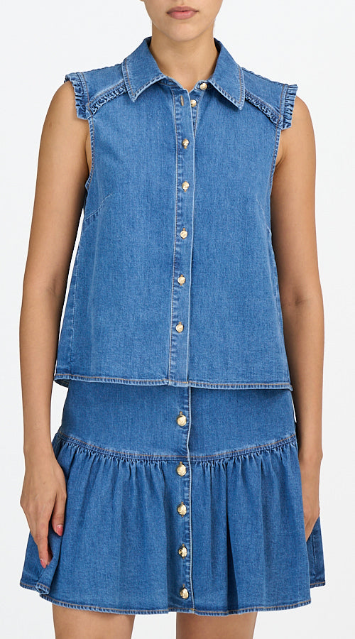 Florance Top - Light Wash