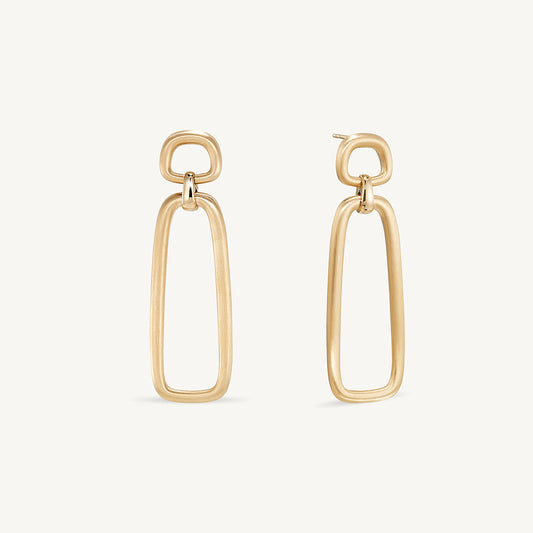 Montecito Chain Link Earrings - Gold