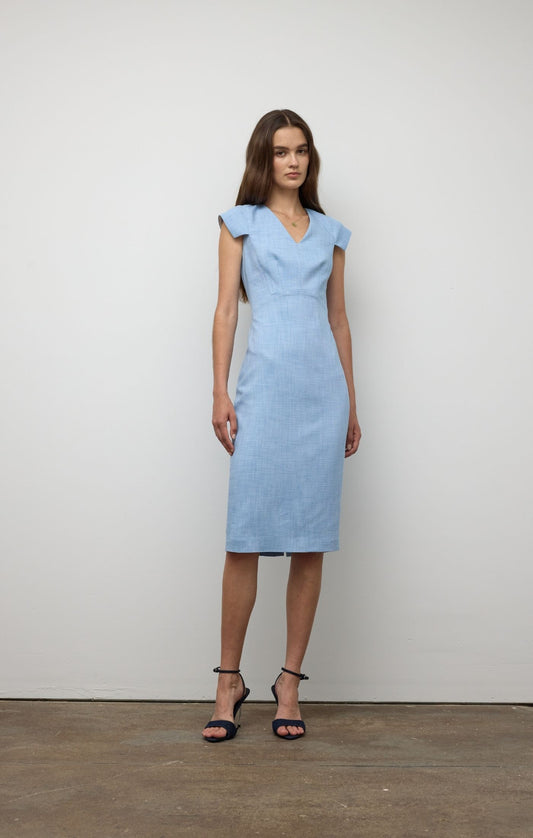 Fitted Dress - Midnight Blue