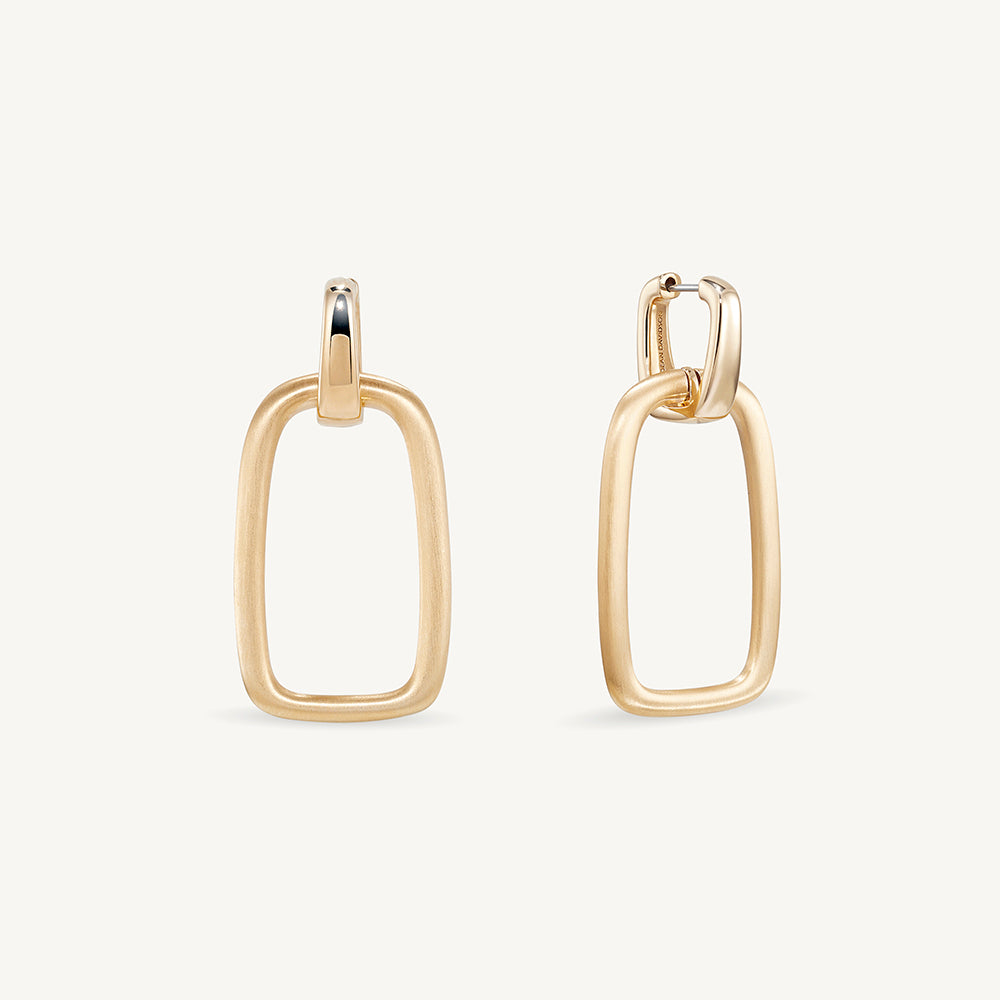 Montecito Drop Hoops - Gold