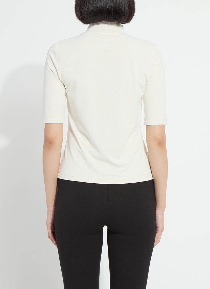 Clara Mockneck Elbow Sleeve Top