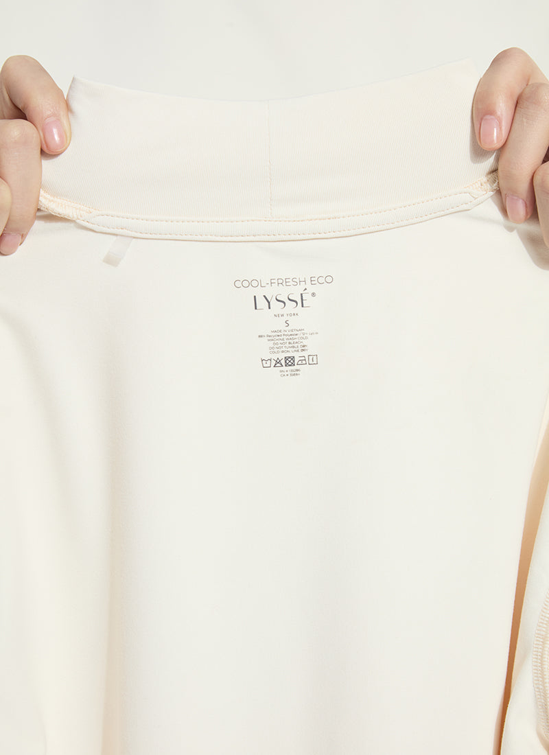 Clara Mockneck Elbow Sleeve Top