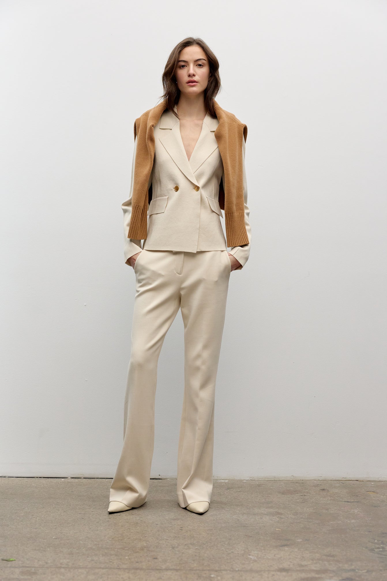 Milano Knit Double Breasted Jacket