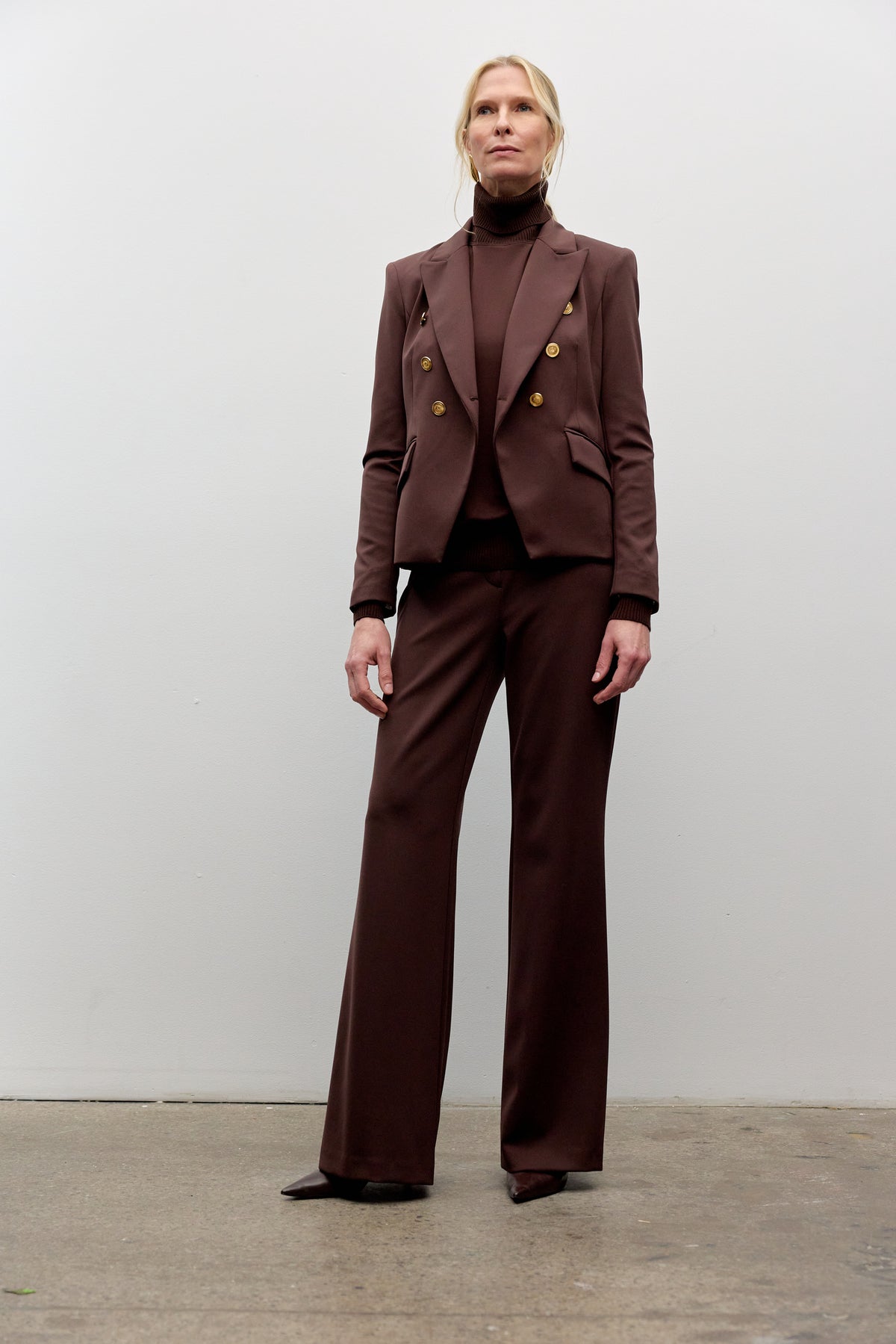 6 Buttons Jacket - Espresso