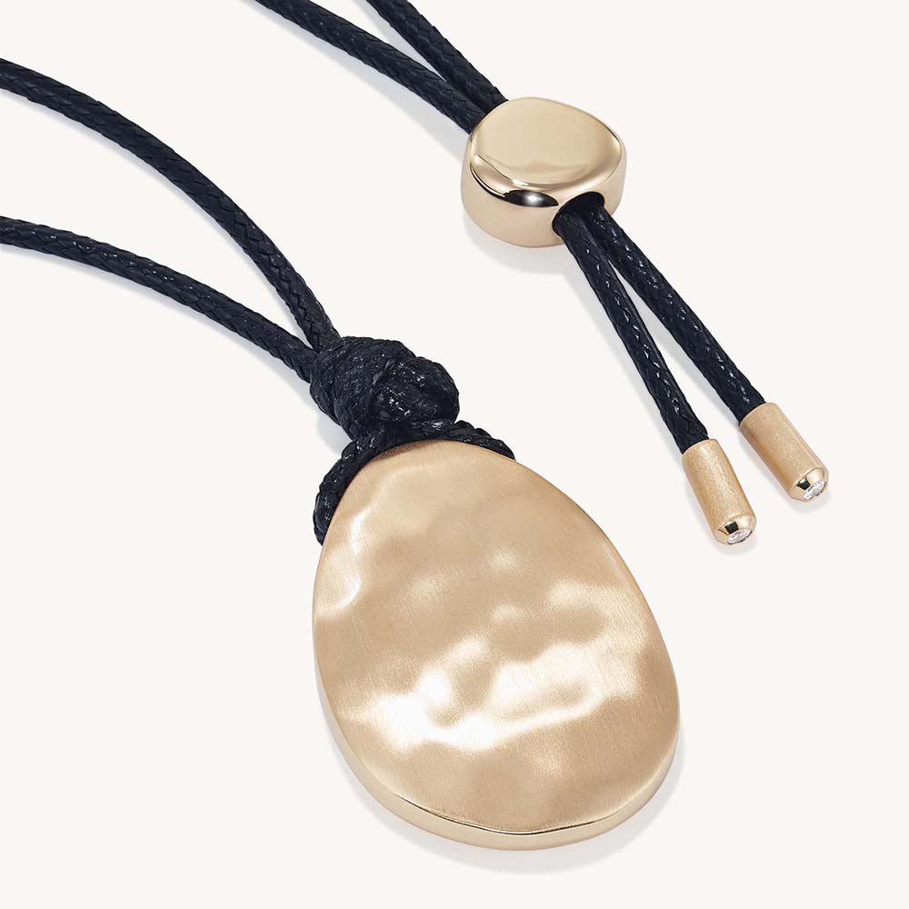 Serra Long Pendant Necklace - Gold