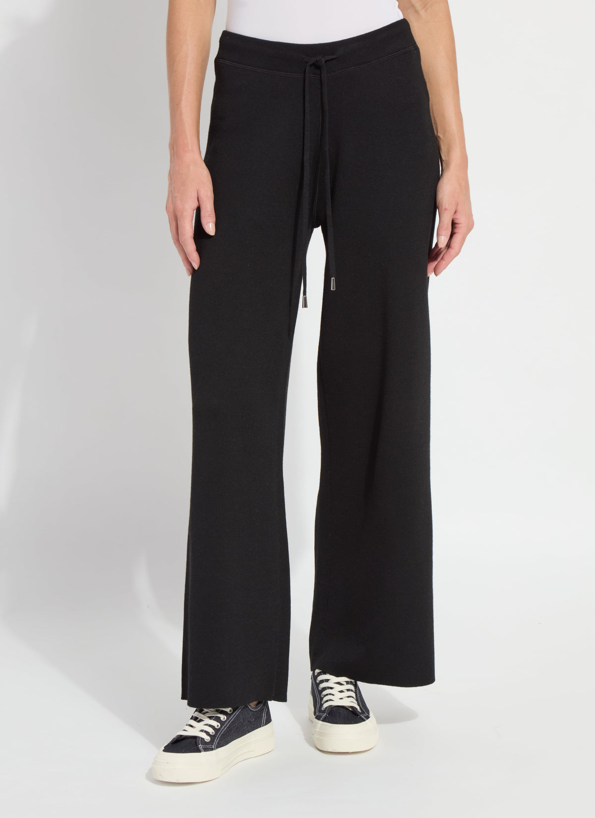 Odessa Reversible Knit Wide Leg - Black & Grey