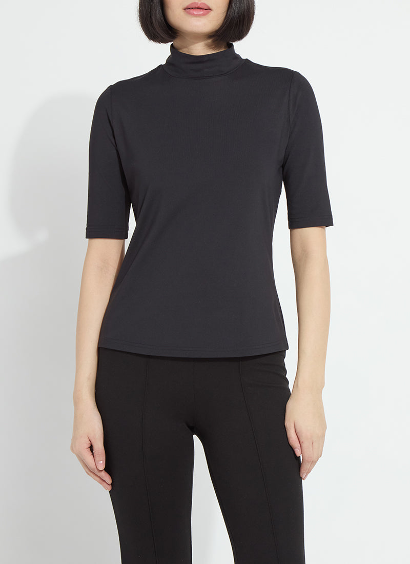 Clara Mockneck Elbow Sleeve Top