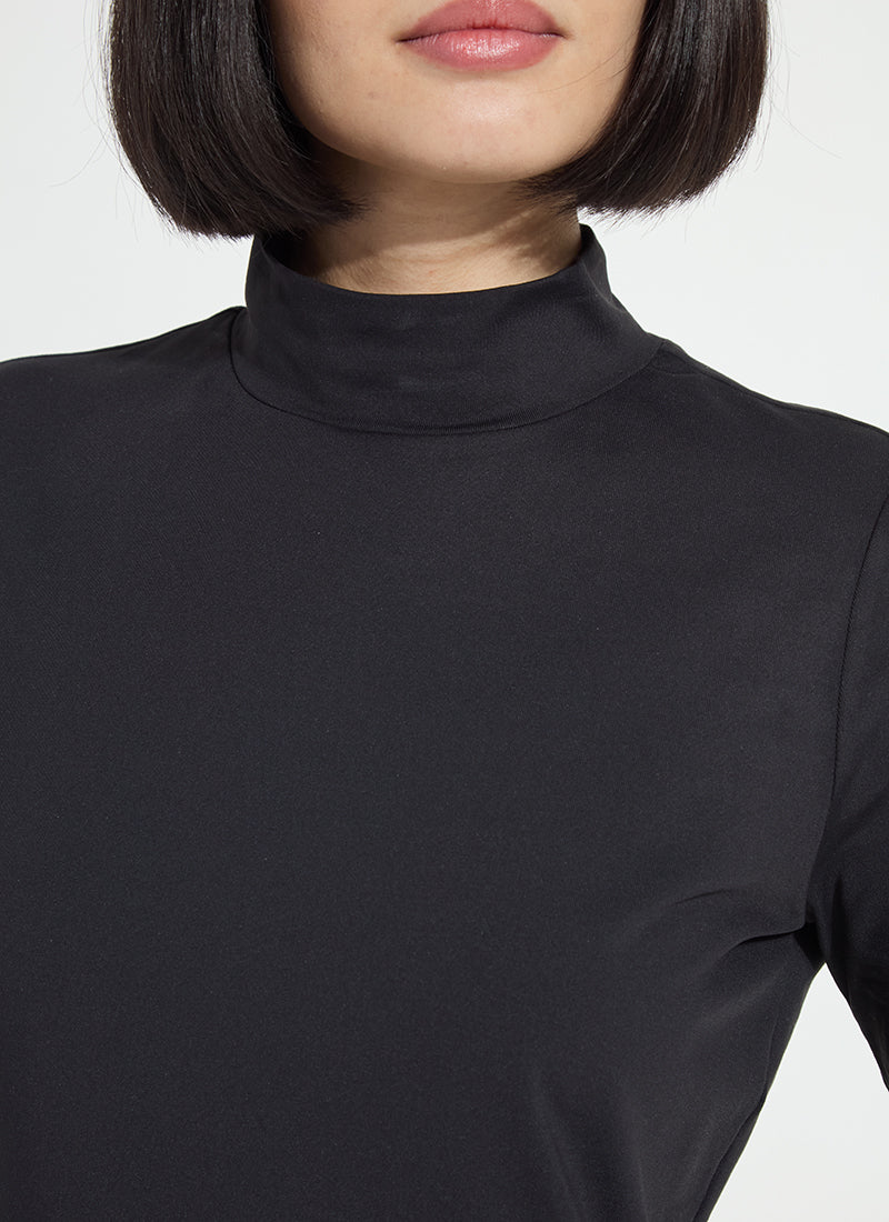 Clara Mockneck Elbow Sleeve Top