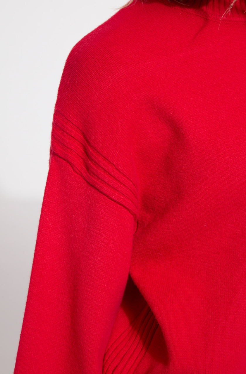 Maura Wide Sleeve Sweater - Rouge