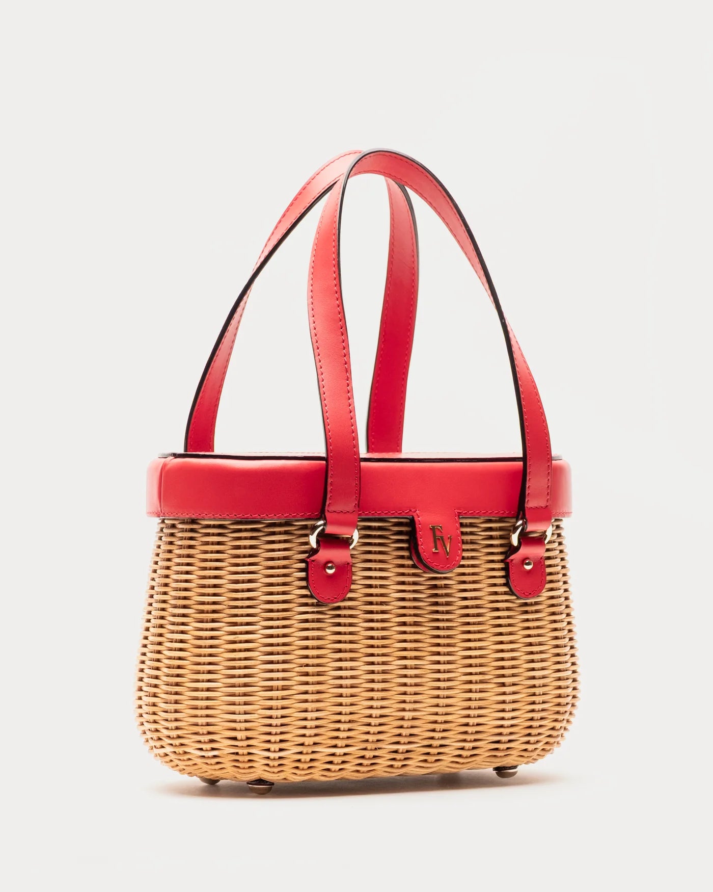 Willow Wicker Basket - Red