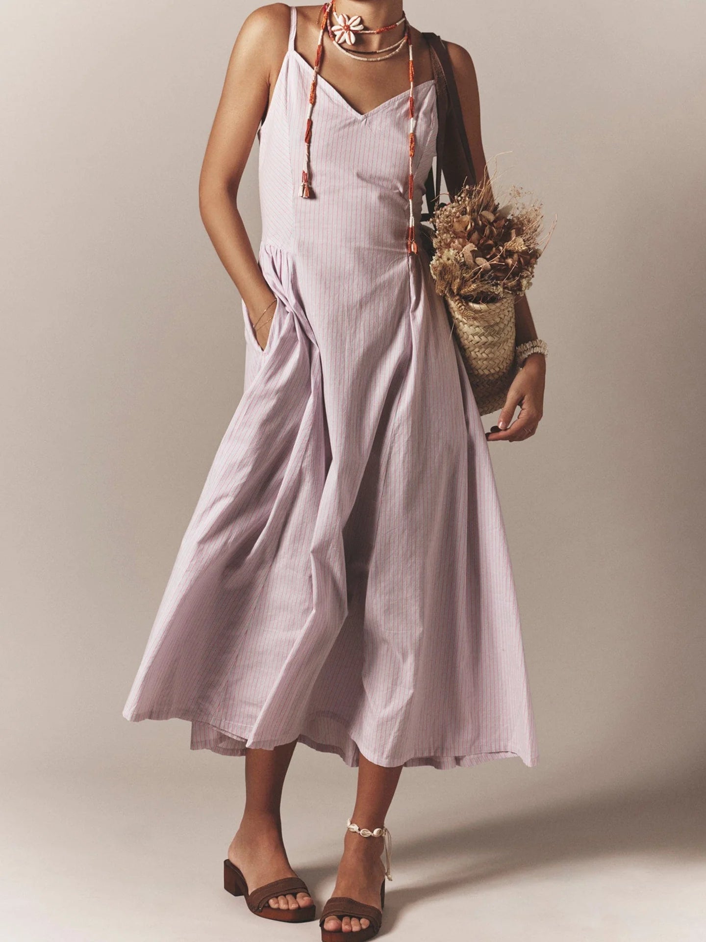 Bardot Dress - Grey Gem